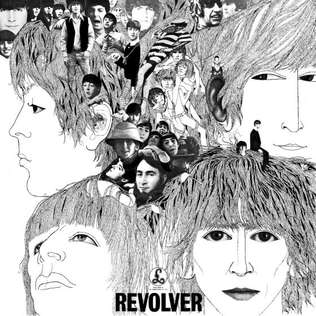 An image of the 'Revolver' album cover. Original source: Wikipedia, en.wikipedia.org/wiki/Revolver_(Beatles_album).
